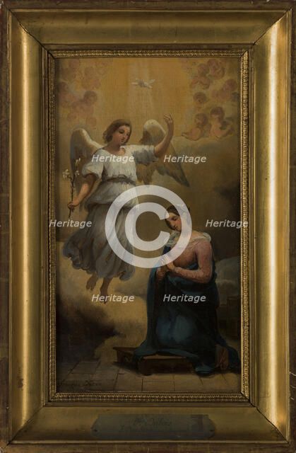 Esquisse pour l'église Notre-Dame-de-Lorette : L'Annonciation, c.1833. Creator: Francois Dubois.