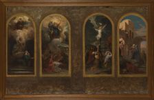 Esquisse pour l'église Notre-Dame-de-la-Croix : L'Annonciation - L'Assomption..., c.1875. Creator: Jules-Louis Machard