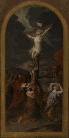 Esquisse pour l'église Notre-Dame-de-la-Croix : L'Annonciation - L'Assomption..., c.1875. Creator: Jules-Louis Machard