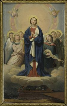 Esquisse pour l'église Notre-Dame de Vincennes : L'Assomption de la vierge, 1836. Creator: Jean Louis Bezard