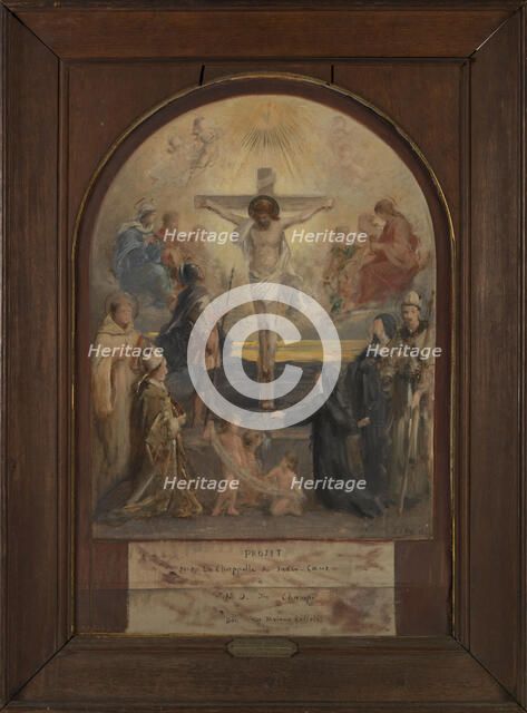 Esquisse pour l'église Notre-Dame-des-Champs : Le Calvaire, 1884. Creator: Francois Lafon.