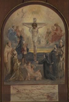 Esquisse pour l'église Notre-Dame-des-Champs : Le Calvaire, 1884. Creator: Francois Lafon