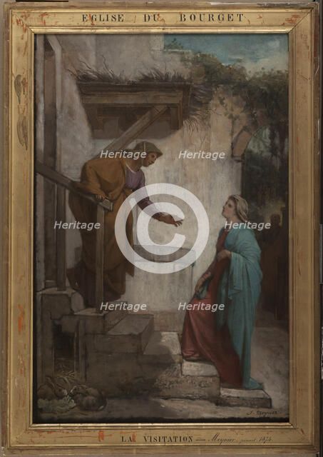 Esquisse pour l'église du Bourget : La Visitation, 1872. Creator: Jules-Joseph Meynier.