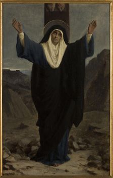 Esquisse pour l'église de Bagnolet : Mater dolorosa, 1878. Creator: Pierre Fritel