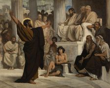 Esquisse pour l'église de Courbevoie : Saint Paul l'Aréopage, 1876. Creator: Edouard Bernard Debat-Ponsan