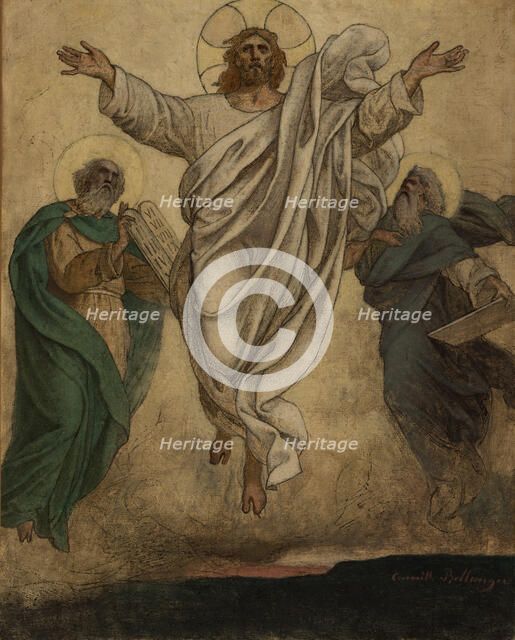 Esquisse pour l'église de Dugny : La Transfiguration : La Résurrection du Christ, c.1874. Creator: Camille-Félix Bellanger.