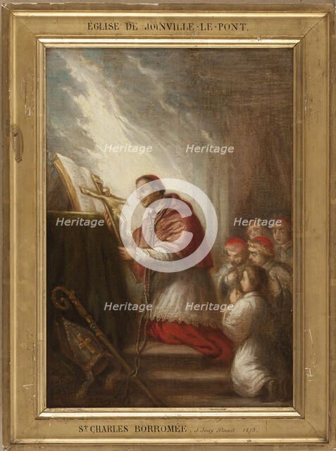 Esquisse pour l'église de Joinville-le-Pont : Saint Charles Borromée, 1873. Creator: Joseph-Nicolas Jouy.