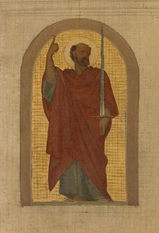 Esquisse pour l'église de la Trinité : L'Agneau pascal. Groupe d'anges adorateurs..., c.1864. Creator: Armand Felix Marie Jobbe-Duval