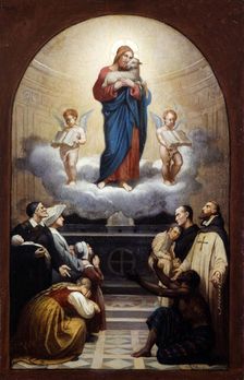 Esquisse pour l'église de la Trinité : Le Bon pasteur, 1870. Creator: Romain Cazes