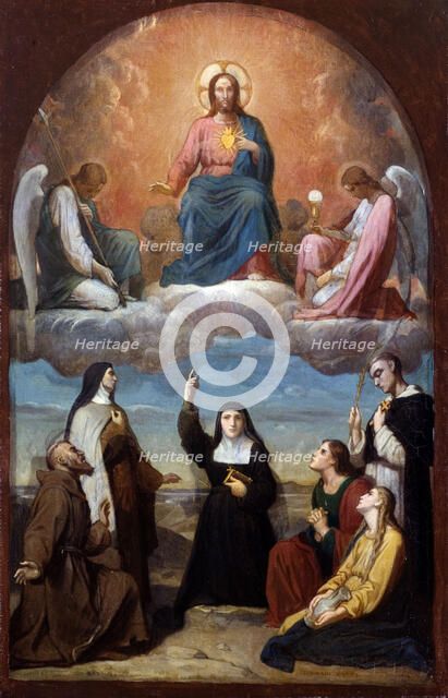 Esquisse pour l'église de la Trinité : Le Sacré Coeur, c.1870. Creator: Romain Cazes.