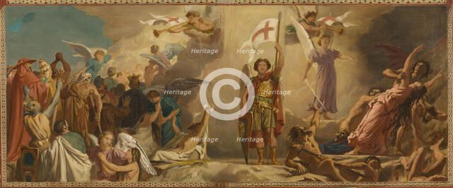 Esquisse pour l'église de Saint-Germain-des-Prés : Le Jugement Dernier, c.1872. Creator: Alexandre Jean Baptiste Hesse.