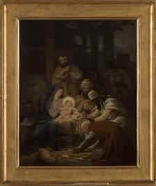 Esquisse pour l'église de Vanves : L'Adoration des Mages, 1875. Creator: Oscar-Pierre Mathieu