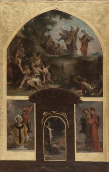 Esquisse pour l'église Saint-Merri : Prédication de saint Denis et conversion des..., 1873. Creator: Henri Leopold Levy