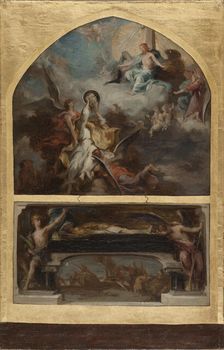 Esquisse pour l'église Saint-Merri : Résurrection et Apothéose de saint Denis, 1873. Creator: Henri Leopold Levy