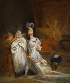 Esquisse pour l'église Saint-Eustache : Saint Jean Népomucène, martyr du secret de..., c.1826-1828. Creator: Michel Marigny