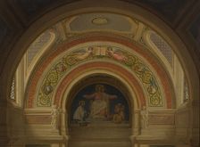 Esquisse pour l'église Saint-François-Xavier : "Le Christ lumière des nations", c.1871 - 1875. Creator: Alexandre-Dominique Denuelle