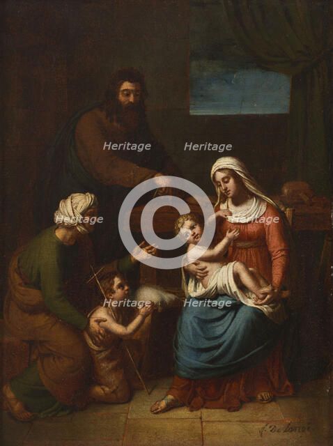 Esquisse pour l'église Saint-Jacques-du-Haut-Pas : La Sainte Famille, 1826. Creator: Frédéric Delanoë.