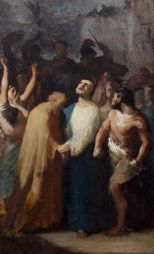 Esquisse pour l'église Saint-Jacques-Saint-Christophe de la Villette : Martyre de Saint..., c.1843. Creator: Jean-François Brémond