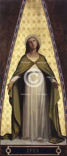 Esquisse pour l'église Saint-Jacques-Saint-Christophe de la Villette : L'Espérance, c.1843. Creator: Jean-François Brémond.