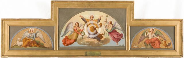 Esquisse pour l'église Saint-Joseph : L'Ange de douceur et de chasteté - Apothéose..., 1870. Creator: Jean-Paul-Etienne Balze.