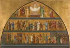 Esquisse pour l'église Saint-Laurent : La vie de Saint-Laurent, 1870. Creator: Jean-Paul-Etienne Balze