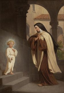 Esquisse pour l'église Saint-Louis-en-l'Ile : Jésus apparait à sainte Thérèse, 1866. Creator: Charles Emile Hippolyte Lecomte-Vernet