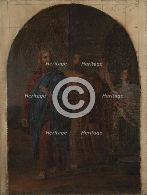 Esquisse pour l'église Saint-Philippe-du-Roule : "Saint Philippe quittant sa famille..., 1826. Creator: Pierre Louis Delaval.