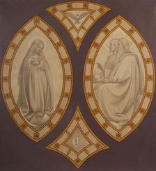 Esquisse pour l'église Saint-Séverin : La Vierge devant la Trinité. Creator: Joseph Félon