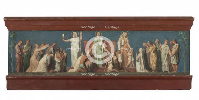 Esquisse pour l'église Saint-Vincent-de-Paul : Les trois Vertus théologales, c.1848. Creator: Hippolyte-Jean Flandrin.