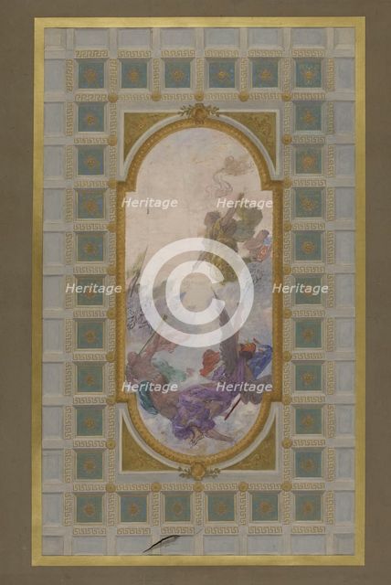 Esquisse pour les salons d'entrée de l'Hôtel de Ville de Paris : Glorification de la Ville..., 1892. Creator: Jules-Jean Ferry.