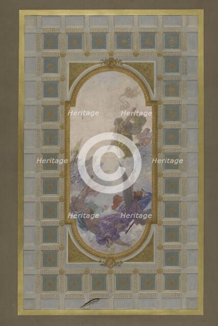 Esquisse pour les salons d'entrée de l'Hôtel de Ville de Paris : Glorification de la Ville..., 1892. Creator: Jules-Jean Ferry.