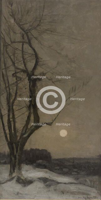 Esquisse pour l'escalier des fêtes de l'Hôtel de Ville de Paris : Le bois de Chaville, c.1888 - 1894 Creator: Emile Breton.