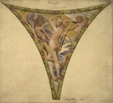 Esquisse pour l'escalier des fêtes de l'Hôtel de Ville : La Nuit, Nivôse - Germinal, 1901. Creator: Joseph Blanc