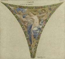 Esquisse pour l'escalier des fêtes de l'Hôtel de Ville - L'Aurore, 1901. Creator: Joseph Blanc