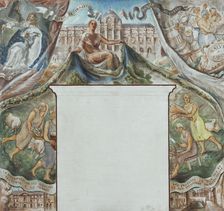 Esquisse pour l'escalier d'honneur de la mairie du 13ème arrondissement de Paris..., 1933. Creator: René Baucher