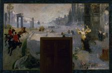 Esquisse pour l'Hôtel de Ville de Paris : Art, Mouvement, Travail, Lumières, between 1889 — 1905. Creator: Alfred Philippe Roll