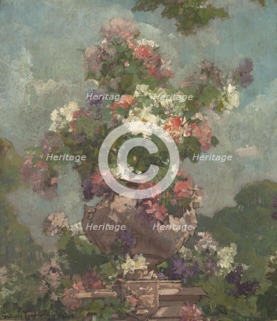 Esquisse pour l'Hôtel de Ville de Paris : Fleurs, 1892. Creator: Georges Jeannin.