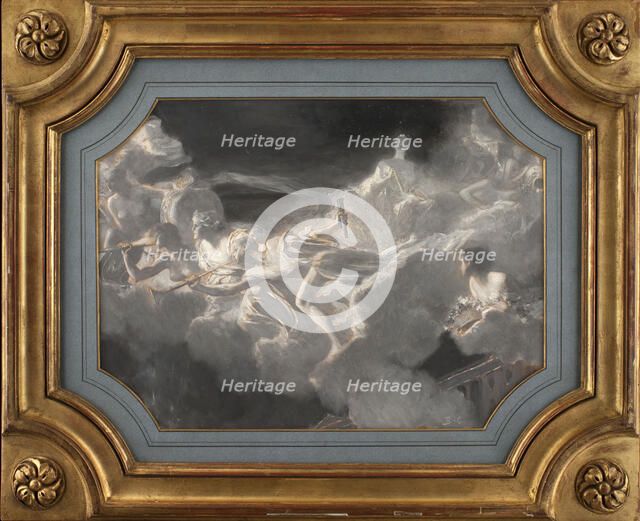 Esquisse pour l'Hôtel de Ville de Paris : La Ville de Paris conviant le monde à ses fêtes, c.1890. Creator: Jean Joseph Benjamin Constant.