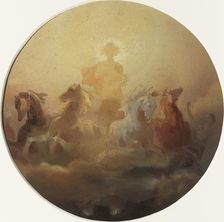 Esquisse pour l'Hôtel de Ville de Paris : Le char du soleil, c.1851. Creator: Léon Cogniet