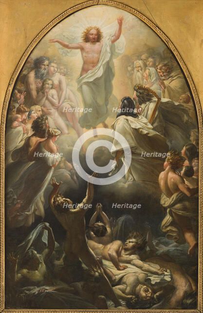 Esquisse pour Notre-Dame-de-La-Croix : La Descente de Jésus-Christ dans les limbes, c.1819. Creator: Pierre Claude François Delorme.