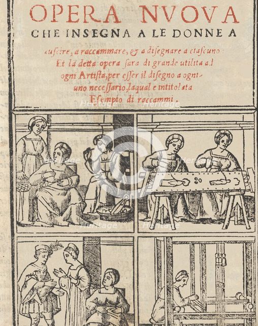 Essempio di recammi, 1530. Creator: Giovanni Antonio Tagliente.