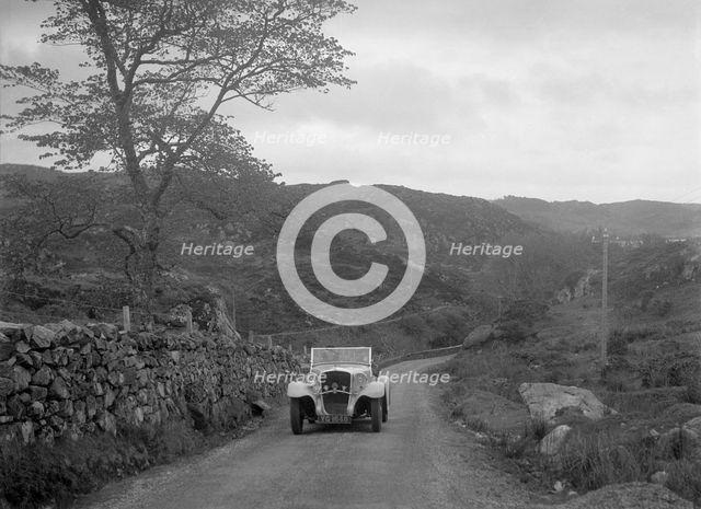 Essex Terraplane of J Esson Gibson competing in the RSAC Scottish Rally, 1934. Artist: Bill Brunell.