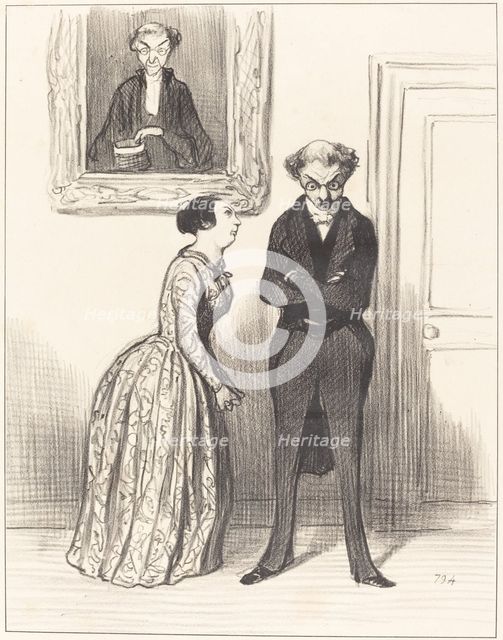 Et dire que voilà trois de mes prévenus que je n'ai pas pu faire condamner!..., 1845. Creator: Honore Daumier.