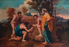 Et in Arcadia ego (Les bergers d'Arcadie or The Arcadian Shepherds) 1637-1638, (1911). Artist: Nicolas Poussin