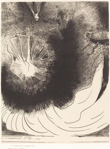 Et il tombe du ciel une grande etoile ardente (And there fell a great star from heaven..., 1899. Creator: Odilon Redon