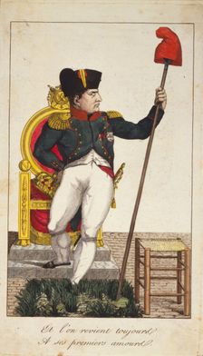 Et l'on revient toujours A ses premiers amours (We always go back to our first loves), 1815. Artist: Anonymous