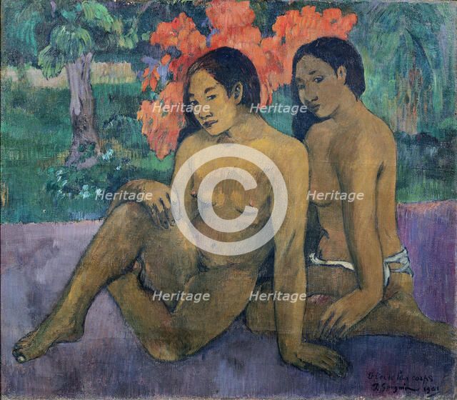 Et l'or de leur corps (Et l'or de leur corps). Artist: Gauguin, Paul Eugéne Henri (1848-1903)