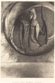 Et la-bas l'idole astrale, l'Apotheose (And beyond, the star idol, the apotheosis), 1891. Creator: Odilon Redon