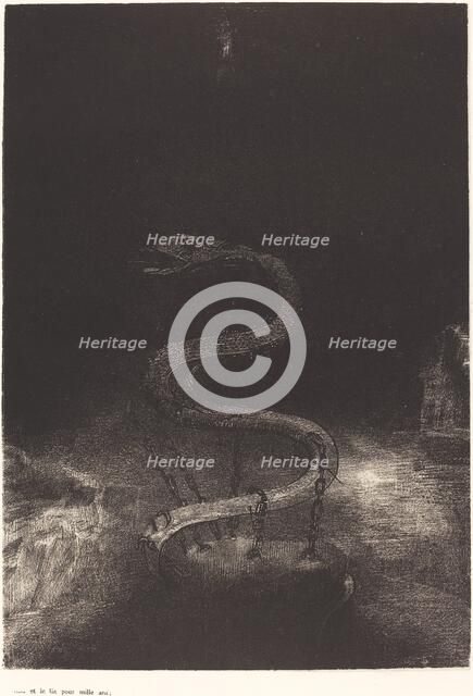 Et le lia pour mille ans (And bound him a thousand years), 1899. Creator: Odilon Redon.