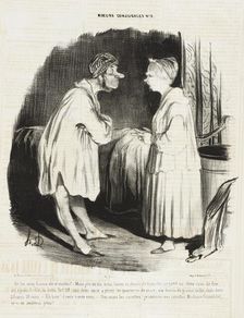 Et les cinq Francs de ce matin?.., 1839. Creator: Honore Daumier